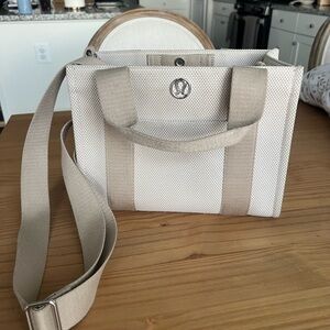 lululemon athletica canvas mini tote bag